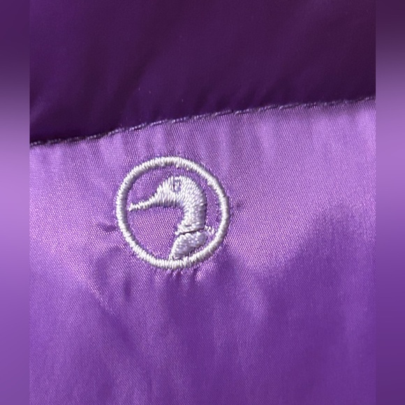 90s Duck Head Purple Down Puffer Vest Small S | Retro Quilted Gorpcore Vintage - Picture 4 of 9